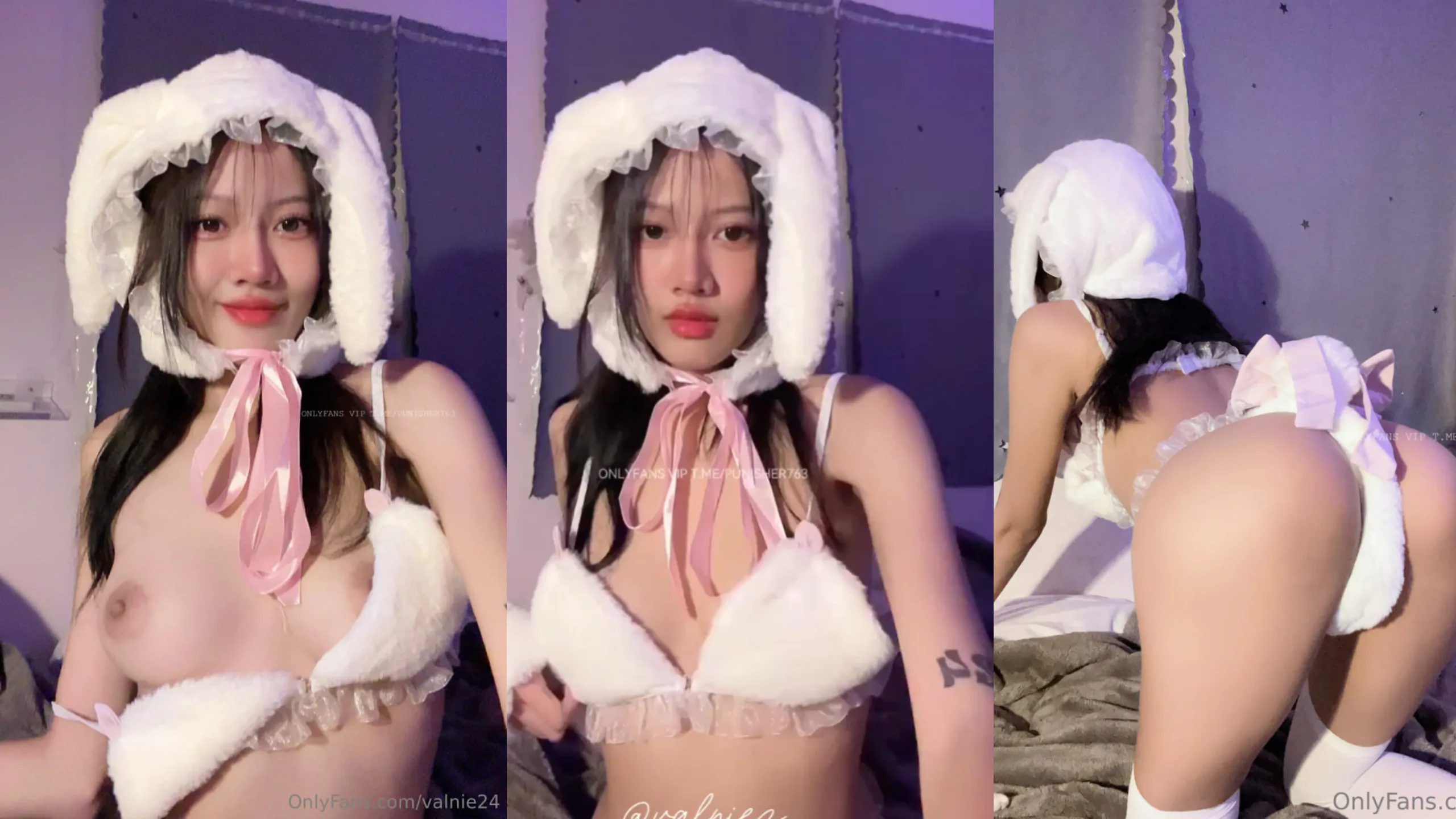 คลิปหลุด onlyfan valnie24 วาวนี่จัดต็มสุดๆ วันนี้หนูมาเเบบสาวกระต่ายน้อย มีพี่ๆคนไหนอยากรับหนูไปเลี้ยงไหมคะ เลี้ยงง่ายป้อนเเค่น้ำขาวๆขุ่นๆใส่ในหีหนูกับปาก ทำได้ไหมคะเค้าขอเเค่นี้เองเงี่ยนไม่ไหวเเล้วค่ะเตง